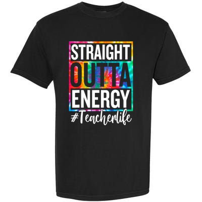 Paraprofessional Straight Outta Energy Teacher Life Gifts Garment-Dyed Heavyweight T-Shirt