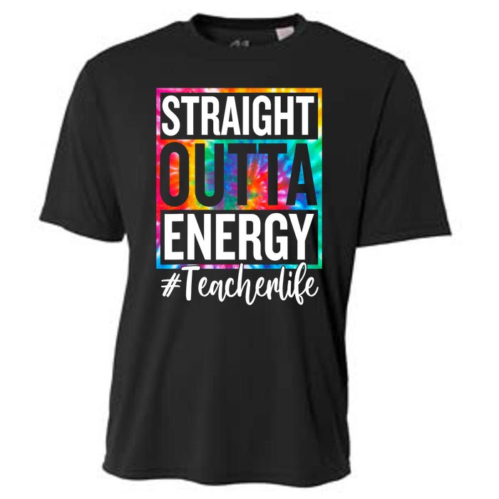 Paraprofessional Straight Outta Energy Teacher Life Gifts Cooling Performance Crew T-Shirt