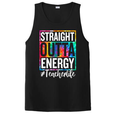 Paraprofessional Straight Outta Energy Teacher Life Gifts PosiCharge Competitor Tank