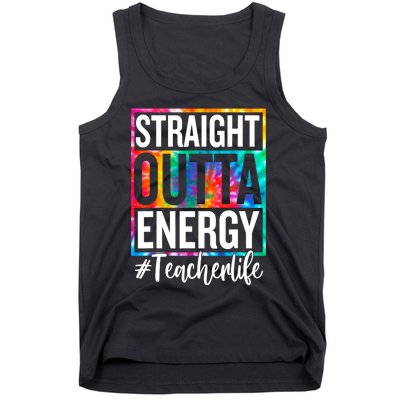 Paraprofessional Straight Outta Energy Teacher Life Gifts Tank Top