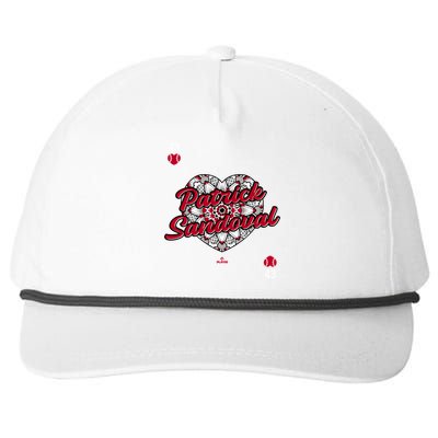 Patrick Sandoval Of Hearts Los Angeles Baseball Valentines Gift Snapback Five-Panel Rope Hat