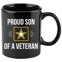 Proud Son Of A Veteran Funny Gift 11oz C Handle Ceramic Mug