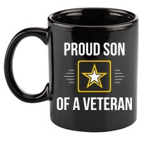 Proud Son Of A Veteran Funny Gift 11oz C Handle Ceramic Mug