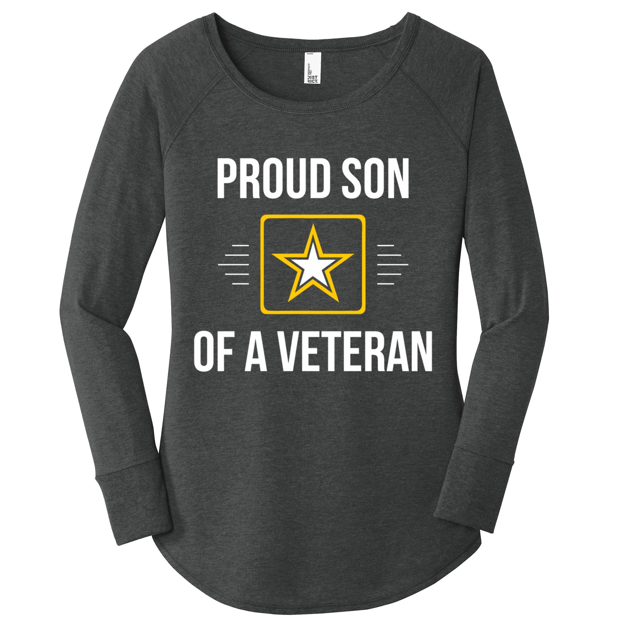 Proud Son Of A Veteran Funny Gift Women's Perfect Tri Tunic Long Sleeve Shirt