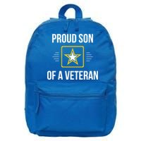 Proud Son Of A Veteran Funny Gift 16 in Basic Backpack