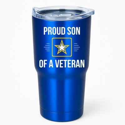 Proud Son Of A Veteran Funny Gift Tumbler