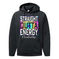 Paraprofessional Straight Outta Energy Teacher Life Gifts Performance Fleece Hoodie