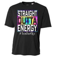 Paraprofessional Straight Outta Energy Teacher Life Gifts Cooling Performance Crew T-Shirt