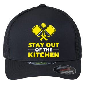 Pickleball Stay Out Of The Kitchen Flexfit Unipanel Trucker Cap