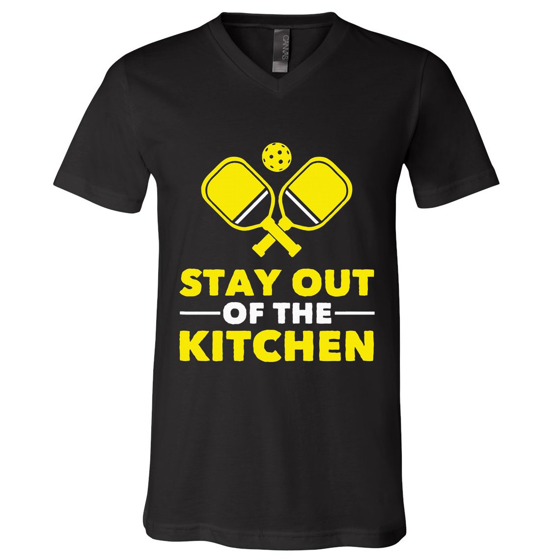 Pickleball Stay Out Of The Kitchen V-Neck T-Shirt