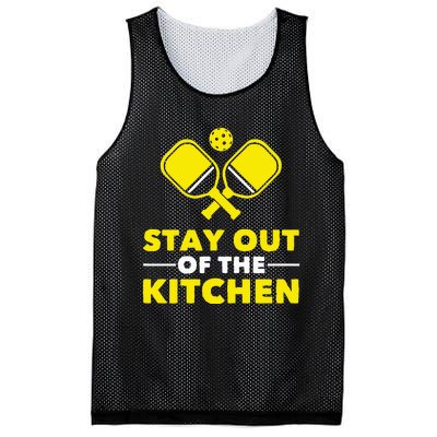 Pickleball Stay Out Of The Kitchen Mesh Reversible Basketball Jersey Tank