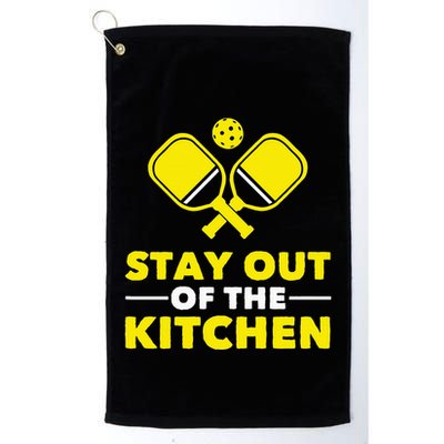 Pickleball Stay Out Of The Kitchen Golf Towel