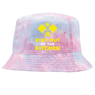 Pickleball Stay Out Of The Kitchen Tie-Dyed Bucket Hat