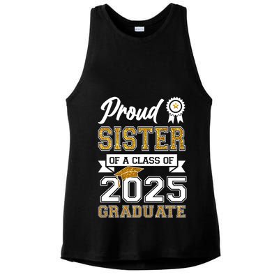 Proud Sister Of A Class Of 2025 Graduate Ladies PosiCharge Tri-Blend Wicking Tank