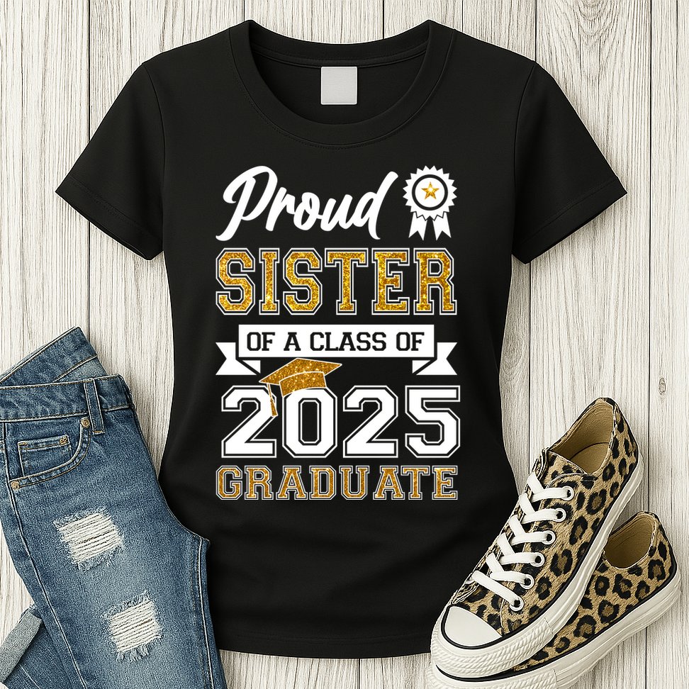 Proud Sister Of A Class Of 2025 Graduate Womens T-Shirt