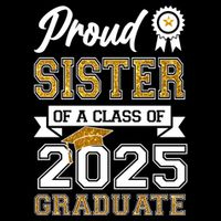 Proud Sister Of A Class Of 2025 Graduate Kids Hoodie