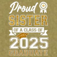 Proud Sister Of A Class Of 2025 Graduate Garment-Dyed Women's Muscle Tee