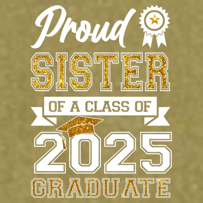 Proud Sister Of A Class Of 2025 Graduate Garment-Dyed Women's Muscle Tee