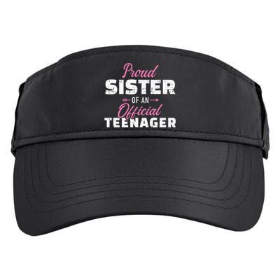 Proud sister of a teenager 13th birthday Adult Drive Performance Visor