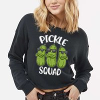 Pickle Squad Cropped Pullover Crew