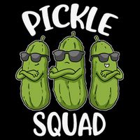 Pickle Squad Cropped Pullover Crew