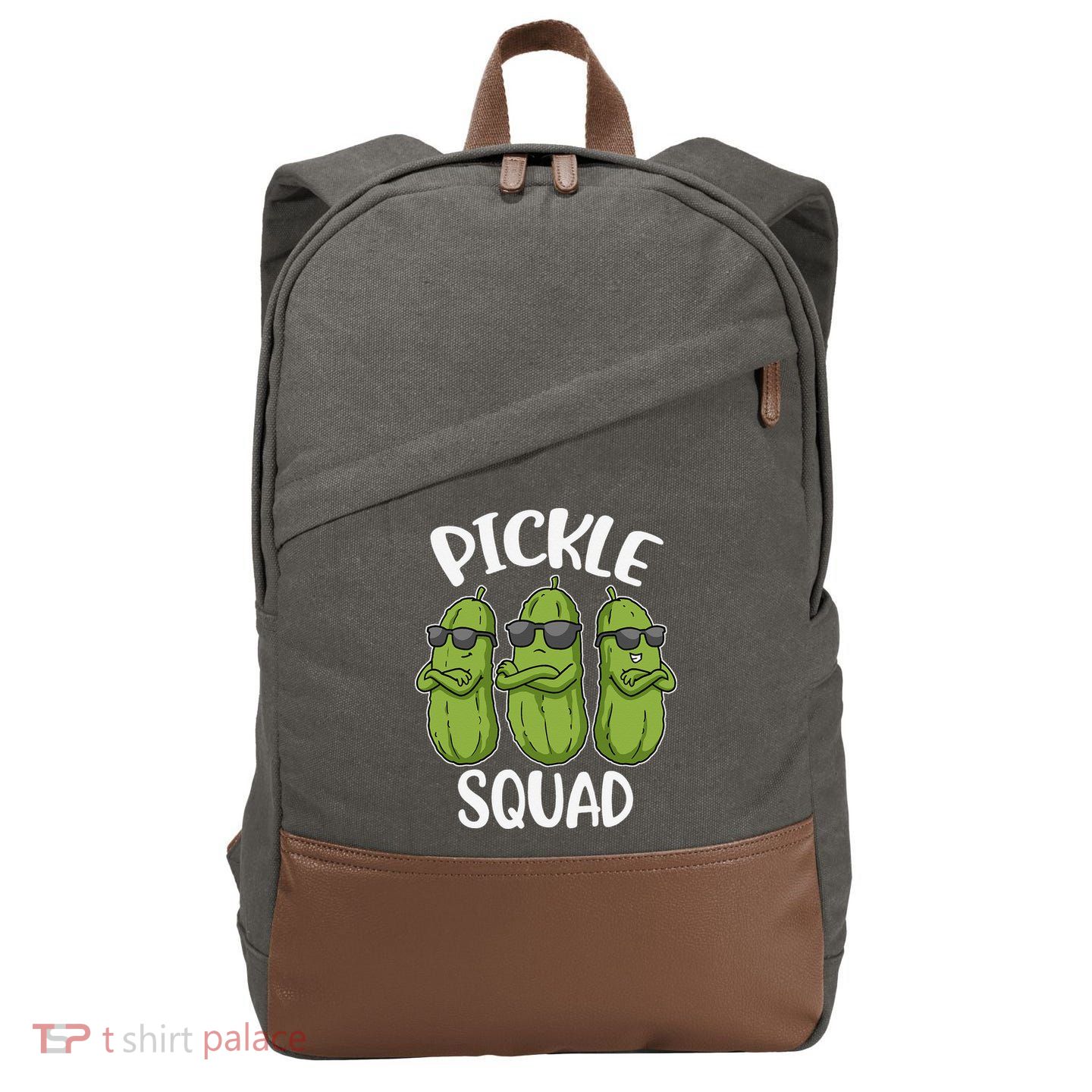 Pickle Squad Cotton Canvas Backpack