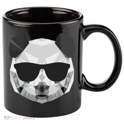 Panda Shirts Panda Polygonal Shirts 11oz C Handle Ceramic Mug