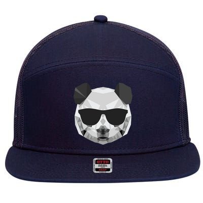 Panda Shirts Panda Polygonal Shirts 7 Panel Mesh Trucker Snapback Hat