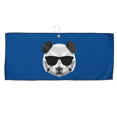 Panda Shirts Panda Polygonal Shirts Large Microfiber Waffle Golf Towel