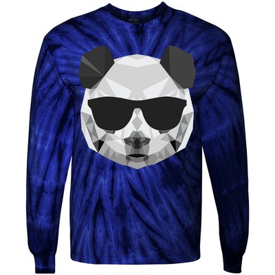Panda Shirts Panda Polygonal Shirts Tie-Dye Long Sleeve Shirt