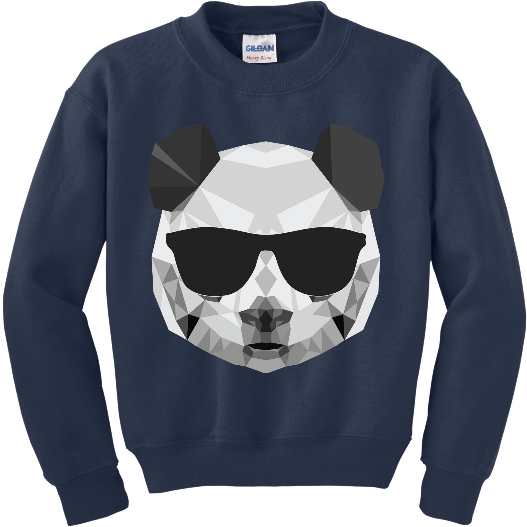 Panda Shirts Panda Polygonal Shirts Kids Sweatshirt