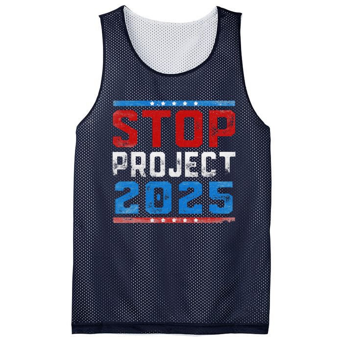 Prodemocracy Stop Project 2025 Presidential Election 2024 Mesh Reversible Basketball Jersey Tank