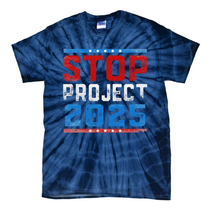 Prodemocracy Stop Project 2025 Presidential Election 2024 Tie-Dye T-Shirt