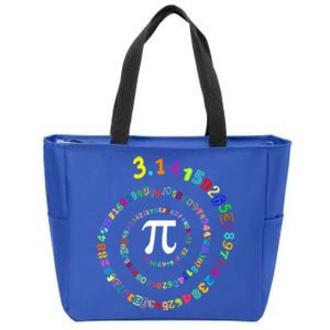 Pi Spiral Pi Day Cool Gift Funny Gift Zip Tote Bag