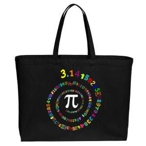 Pi Spiral Pi Day Cool Gift Funny Gift Cotton Canvas Jumbo Tote