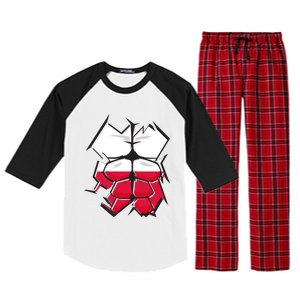 Polska Sixpack Polish Workout Training Gift Raglan Sleeve Pajama Set