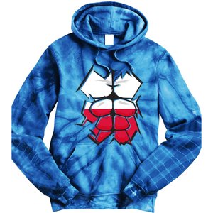 Polska Sixpack Polish Workout Training Gift Tie Dye Hoodie