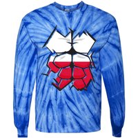 Polska Sixpack Polish Workout Training Gift Tie-Dye Long Sleeve Shirt