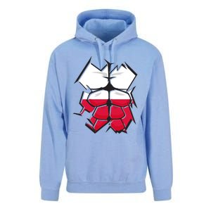 Polska Sixpack Polish Workout Training Gift Unisex Surf Hoodie