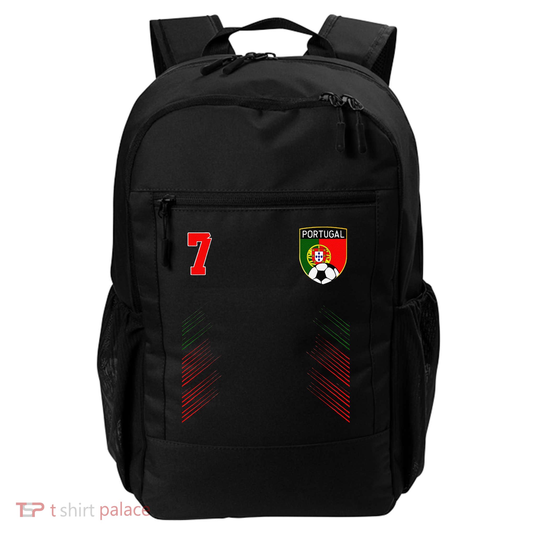 Portugal Soccer Portugese Football Retro 7 Jersey Backpack
