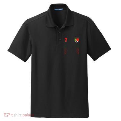 Portugal Soccer Portugese Football Retro 7 Jersey Dry Zone Grid Polo