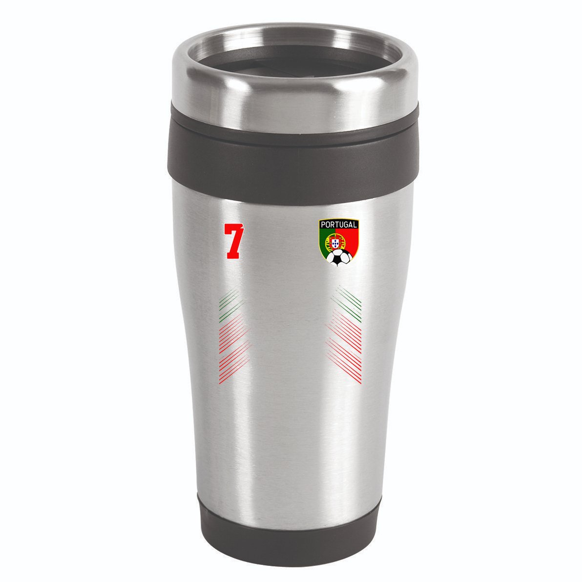 Portugal Soccer Portugese Football Retro 7 Jersey 16oz Travel Tumbler