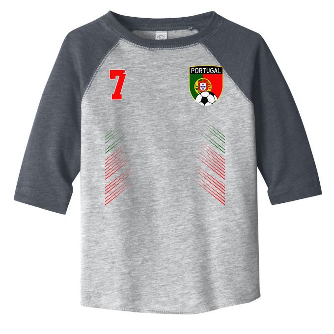 Portugal Soccer Portugese Football Retro 7 Jersey Toddler Fine Jersey T-Shirt