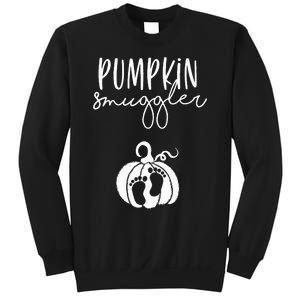 Pumpkin Smuggler Pregnant Mom Fall Announcement Sweatshirt