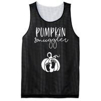 Pumpkin Smuggler Pregnant Mom Fall Announcement Mesh Reversible Basketball Jersey Tank