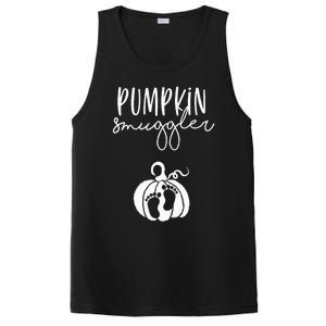 Pumpkin Smuggler Pregnant Mom Fall Announcement PosiCharge Competitor Tank