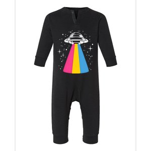 Pan Spaceship Pansexual Pride Lgbt Lgbtq Month Infant Fleece One Piece