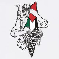Palestine Soldier Palestine Map Cooling Performance Crew T-Shirt