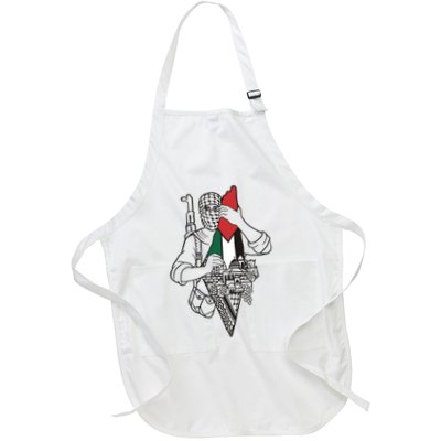Palestine Soldier Palestine Map Apron