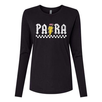 Para Squad Paraprofessional Para Teacher Womens Cotton Relaxed Long Sleeve T-Shirt